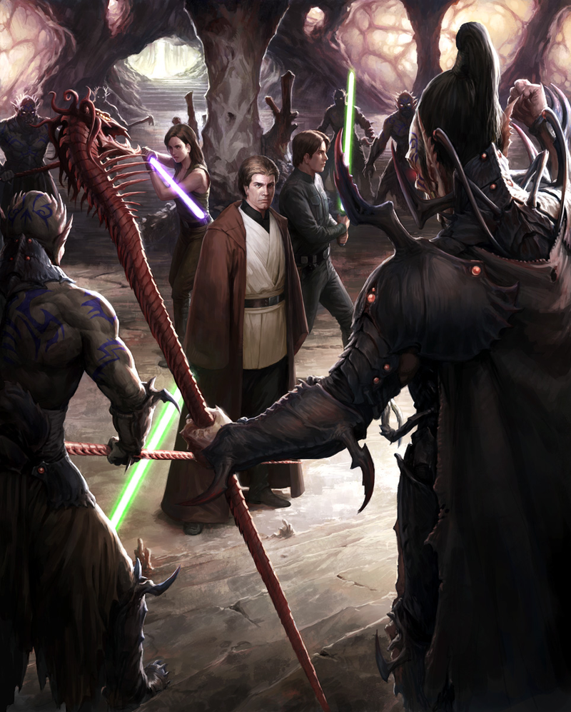 Illustration for article titled Do not underestimate the awesome power of this Star Wars art